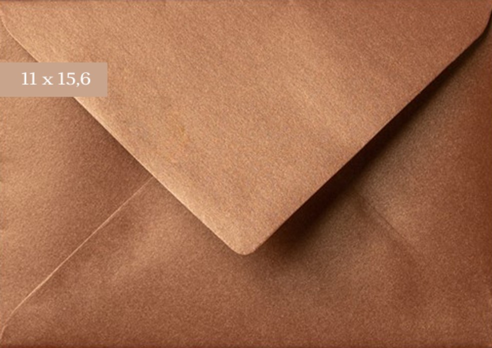 Envelop 11x15,6 Bronze metallic