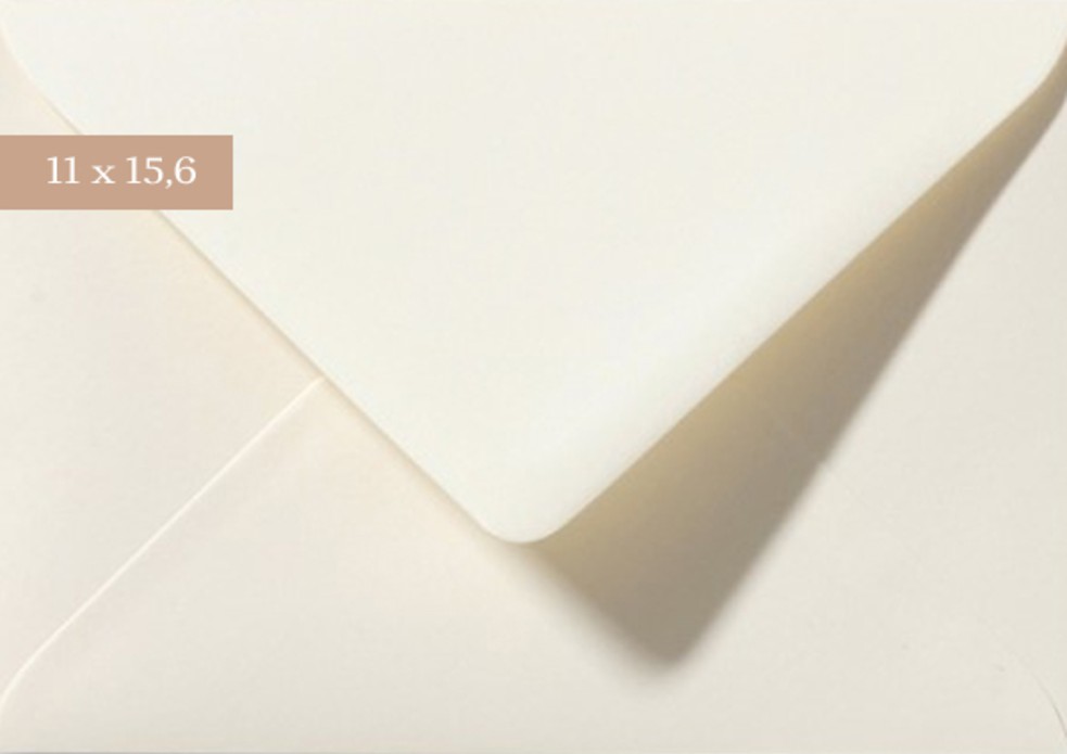 Envelop 11x15,6 Ivoor
