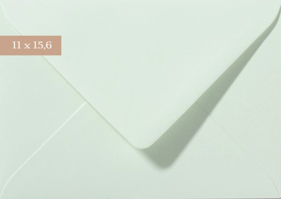 Envelop 11x15,6 mintgroen