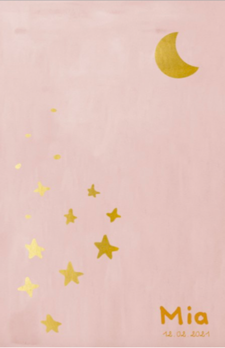 Geboortekaartje Sterren - Mia